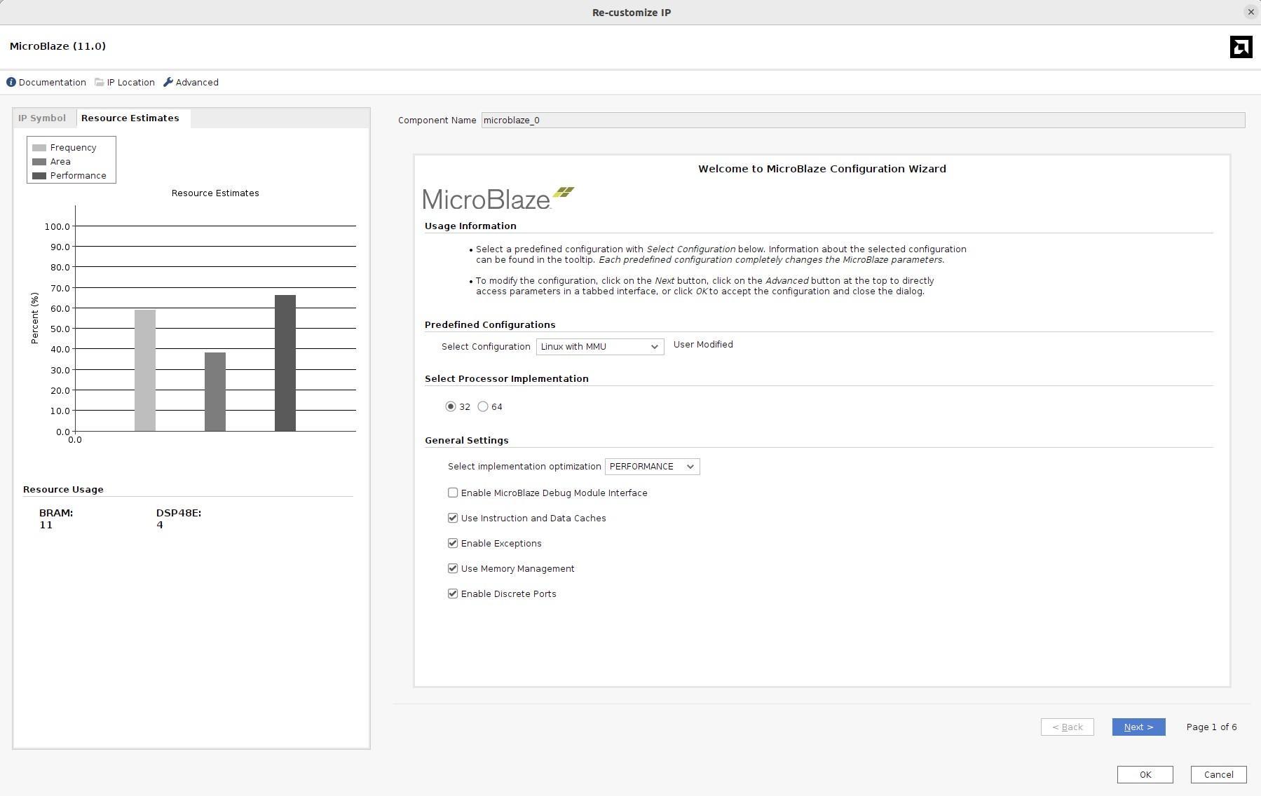 Конфигурация MicroBlaze, стр. 1