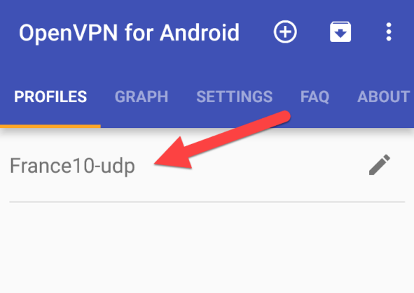 Подключение к VPN через приложение OpenVPN