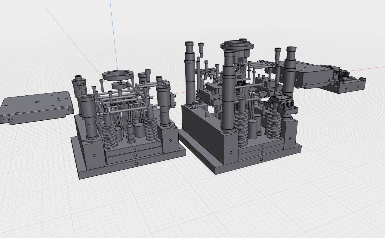 Вид 3D модели пресс-форм