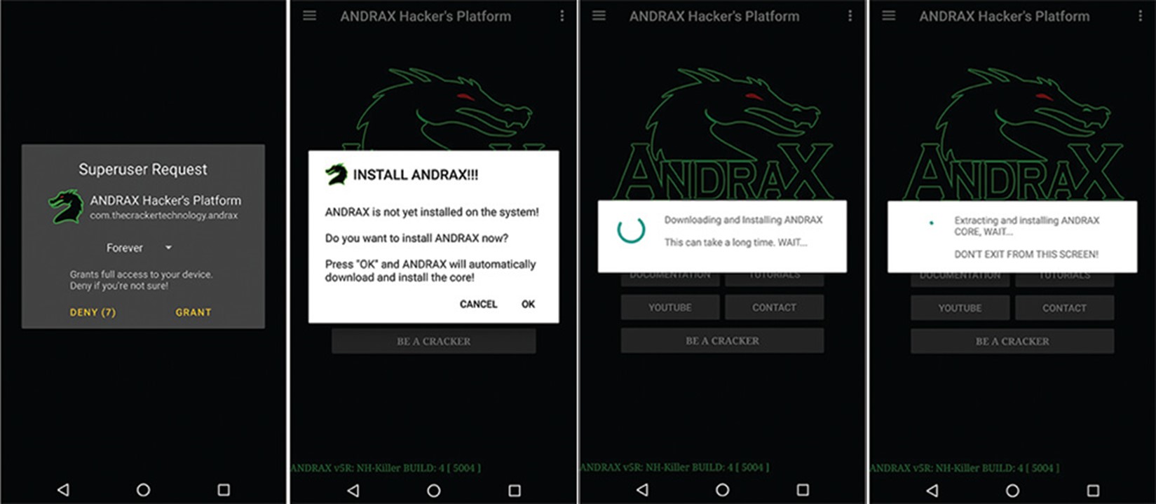 Установка AndraX build 4 (источник изображения)