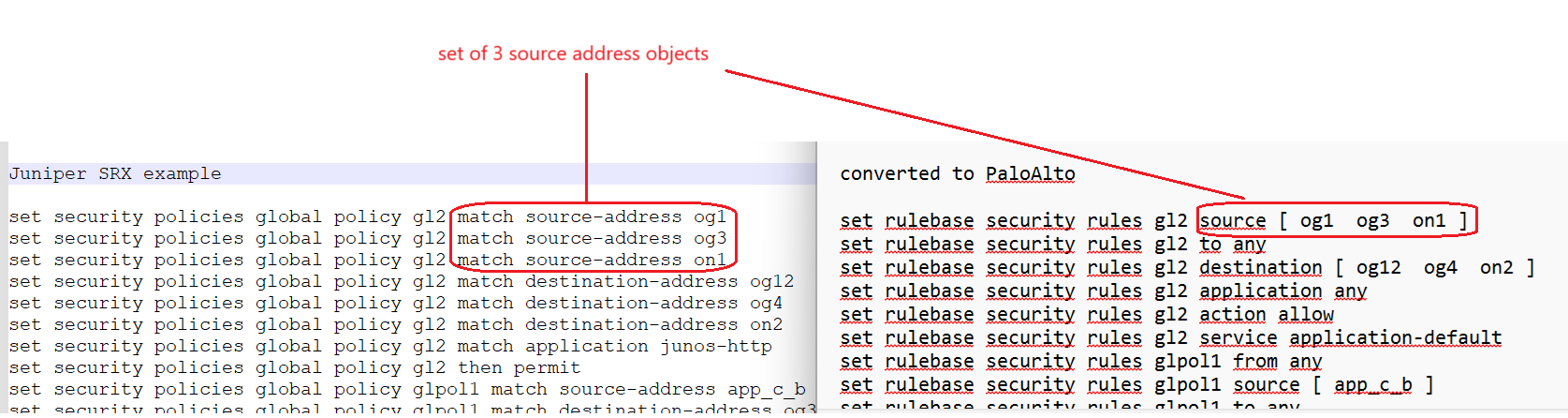 Миграция с файрвола Juniper SRX на PaloAlto, с помощью python - 4