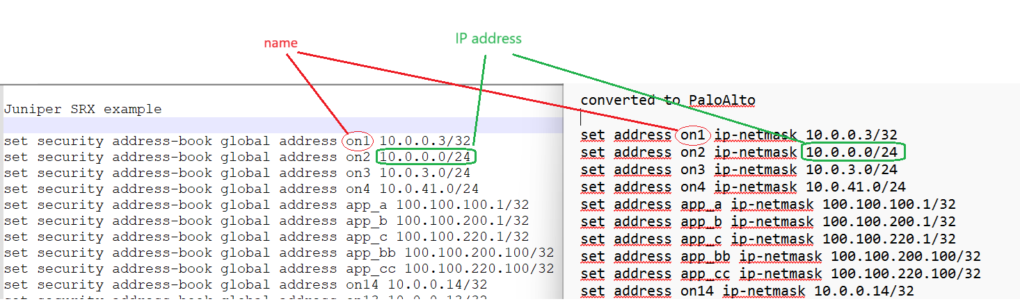 Миграция с файрвола Juniper SRX на PaloAlto, с помощью python - 1