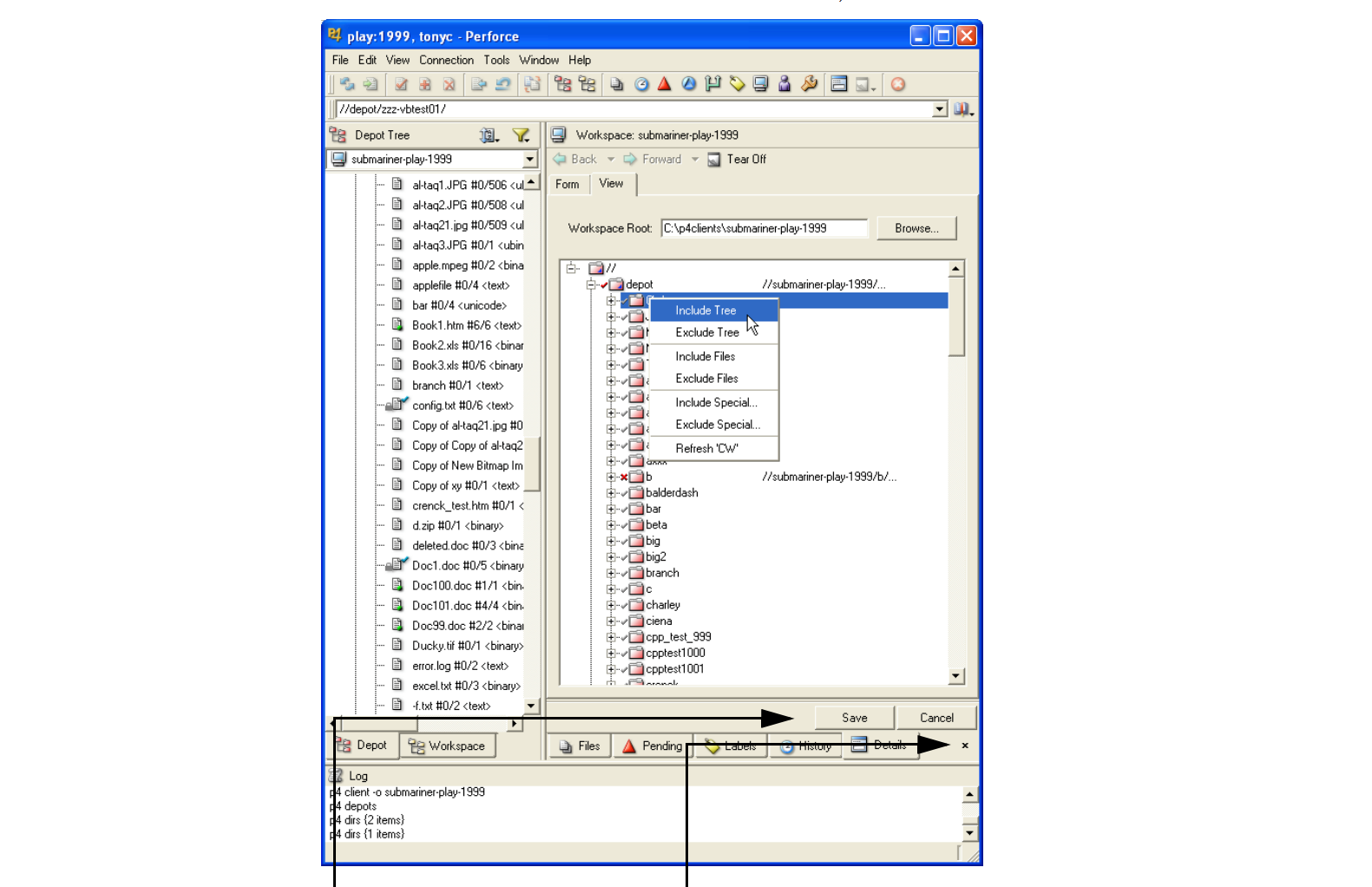 Визуальный клиент Perforce 2005.1. Ох, как я ненавидел этот софт!