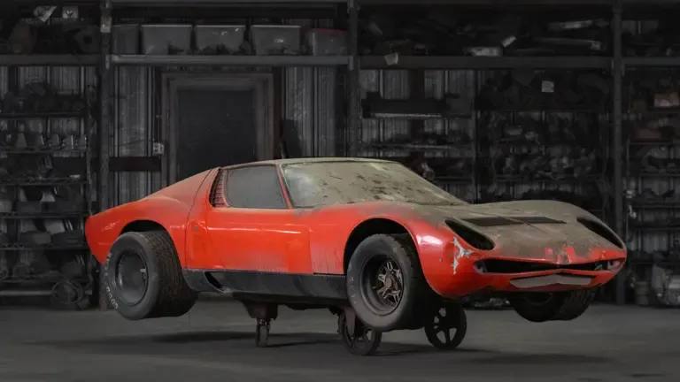 Lamborghini Miura без мотора и коробки хотят продать чуть ли не за полмиллиона долларов