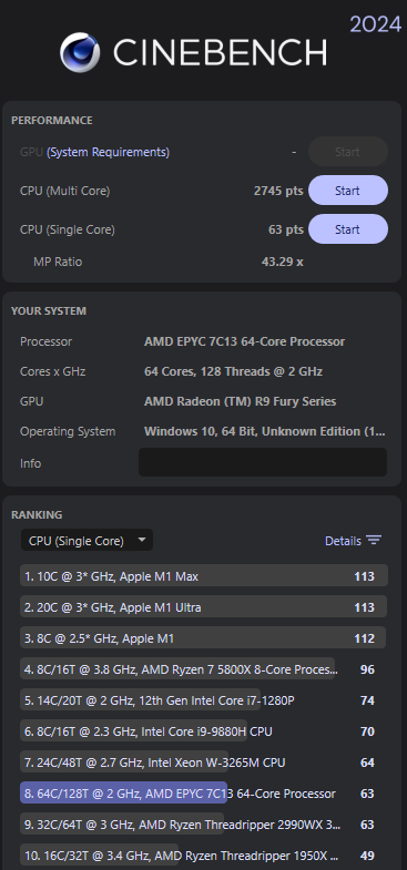 Что за Epyc такие? Cтранные OEM версии Epyc 2-го и 3-го поколения - 12