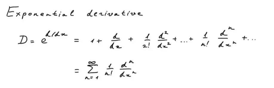 Экспоненциальная производная