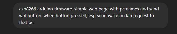 Пишем Wake-on-LAN сервис на ESP8266 при помощи ChatGPT - 4