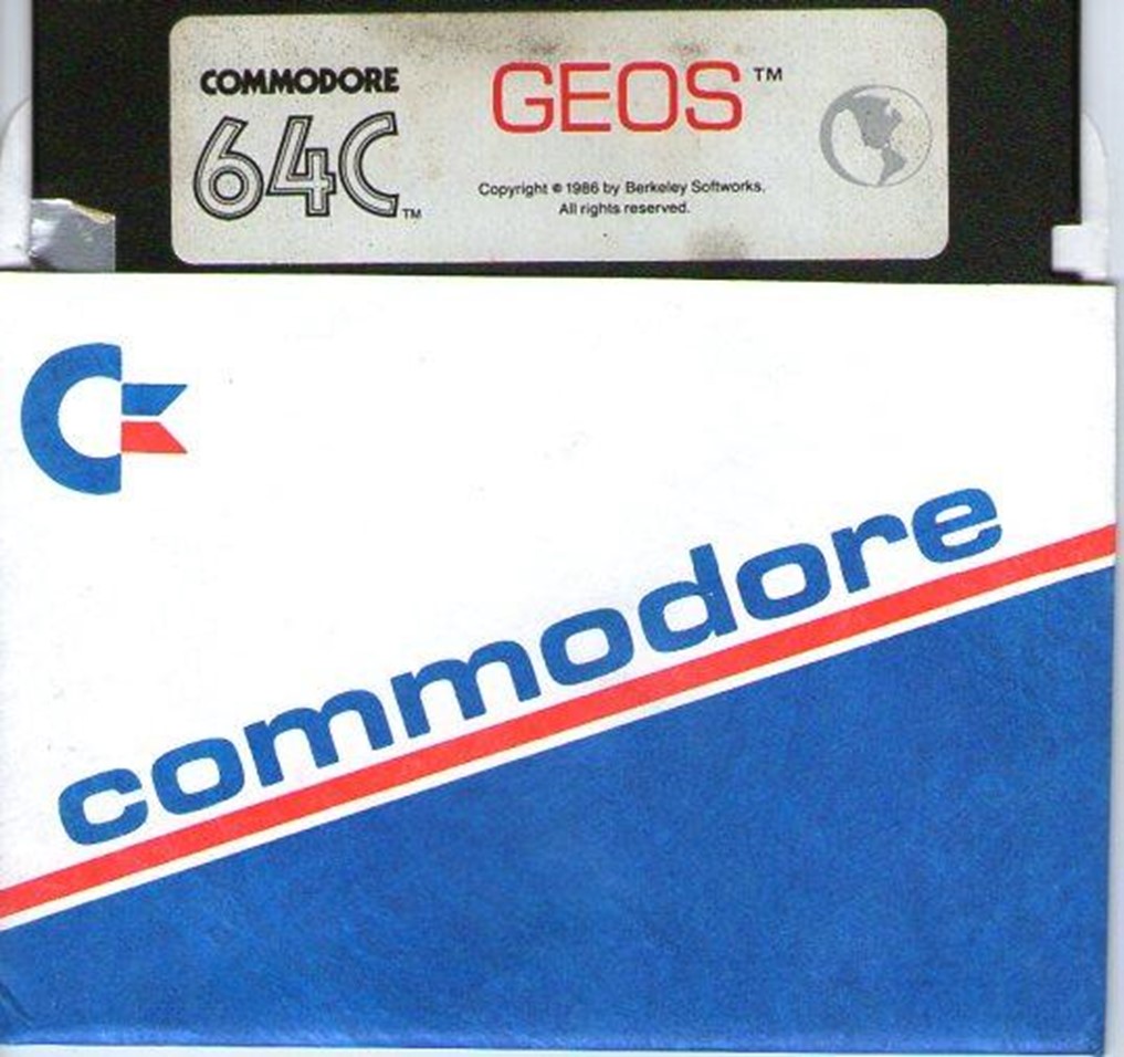 Гибкий диск с дистрибутивом GEOS для Commodore 64C (источник изображения)