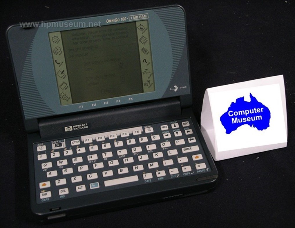 HP OmniGo 100 PDA с GEOS (источник изображения)