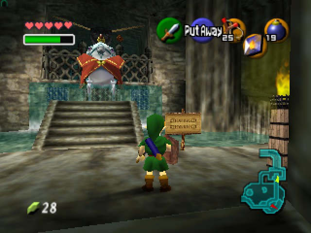 В The Legend of Zelda: Ocarina of Time (1998 год, Nintendo 64) ноги Линка отбрасывают тени, как будто они состоят из высоких вертикальных цилиндров. Предполагаю, что тени — это две растянутые декали.