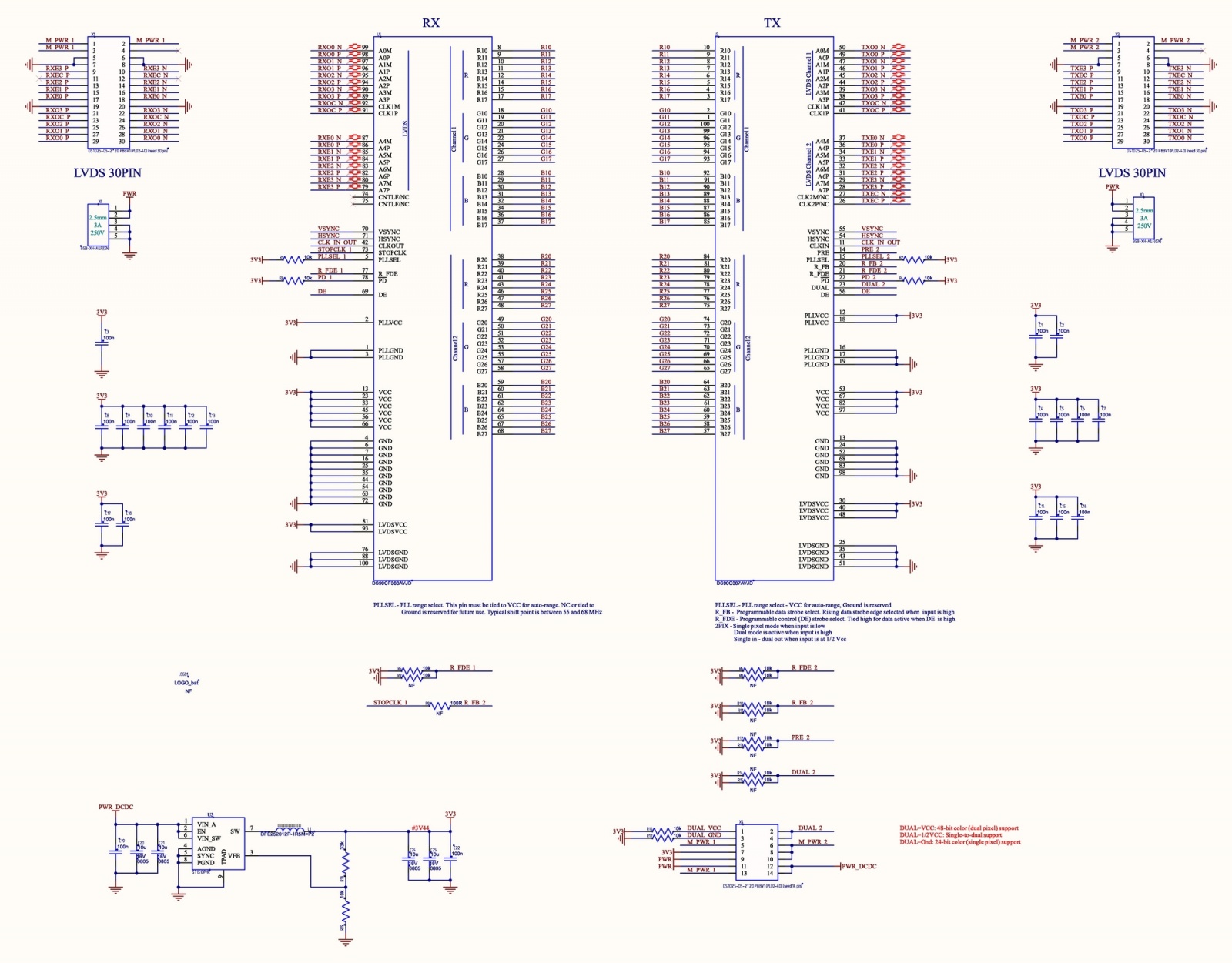 Преобразование одноканального LVDS в двухканальный - 4