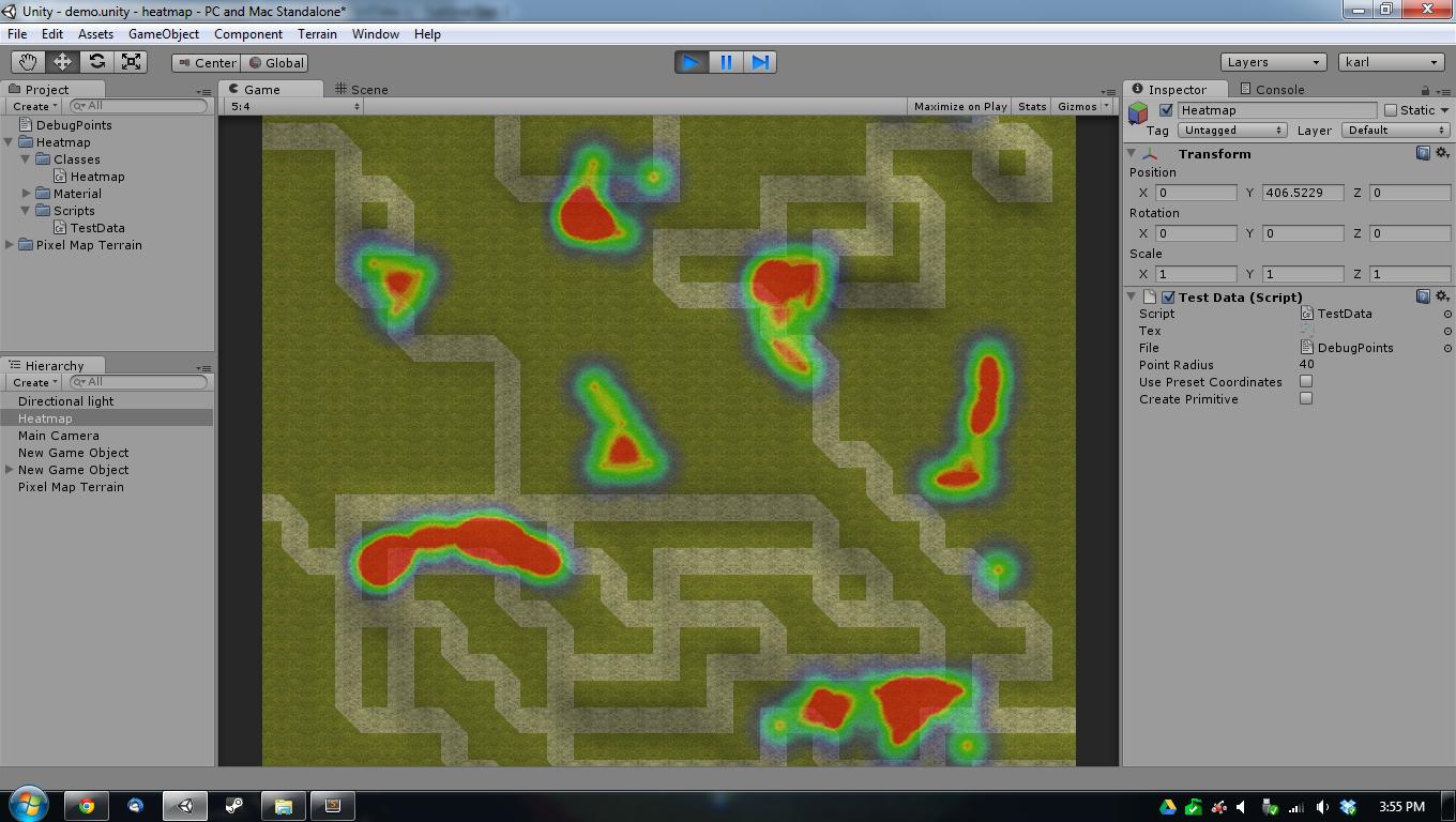 Heatmaps в Unity