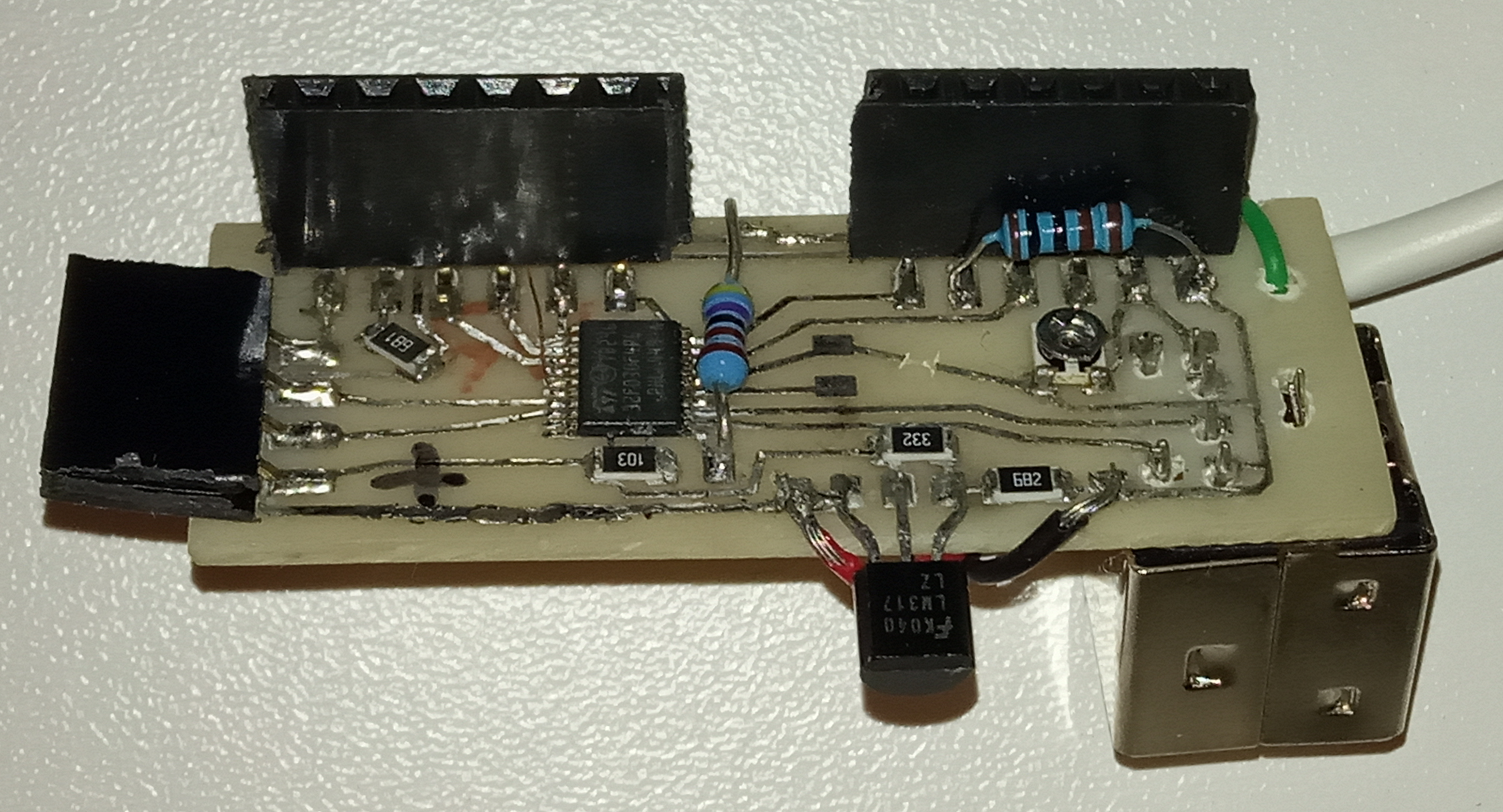 UART-терминал из LCD-дисплея, PS-2 клавиатуры и любого МК - 4