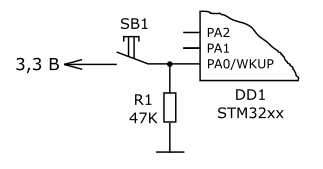 STM32 — грамотно включаемся от кнопки - 1