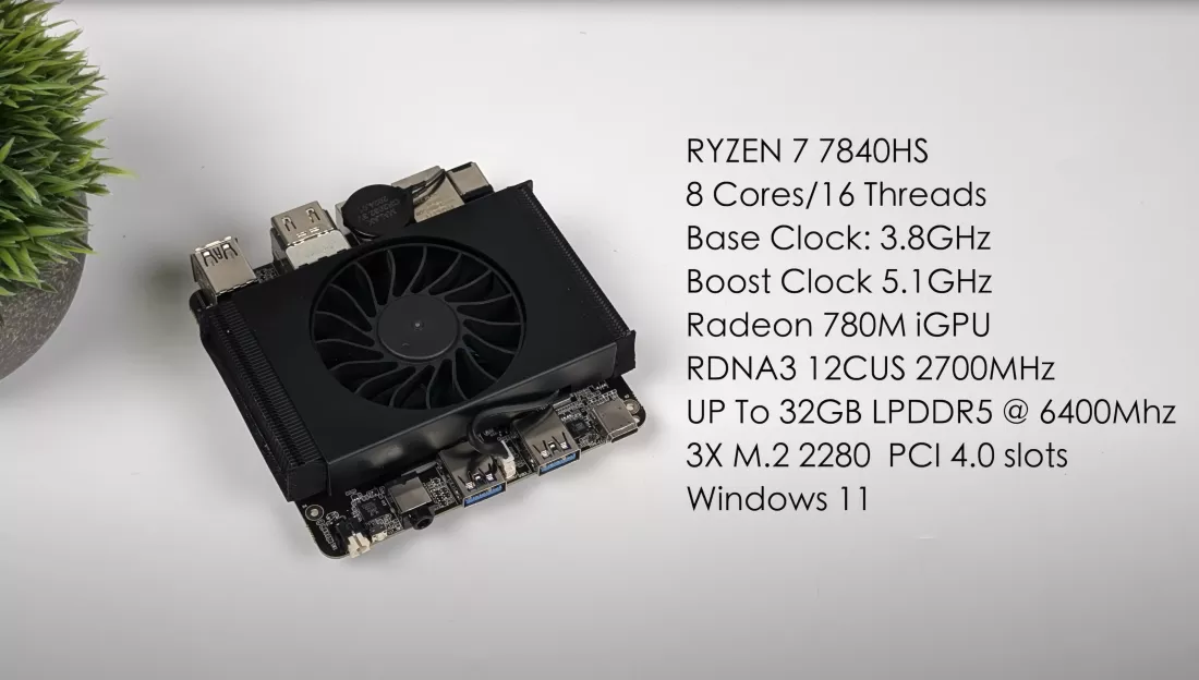 Одноплатный компьютер Next SBC с Ryzen 7840HS: мал да удал. Игры, офис и все остальное. Что за девайс? - 5