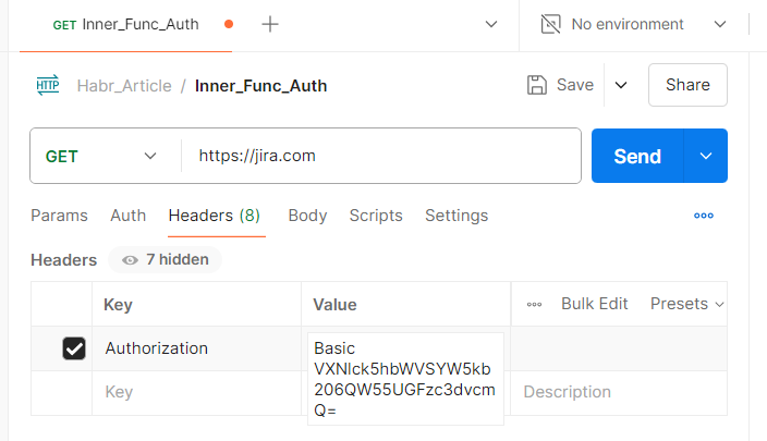 Base64 авторизационные данные в заголовке