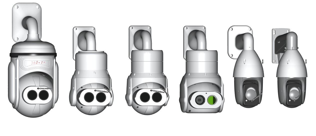 Слева направо: итерации в разработке корпуса PTZ-камеры НИЦ “Технологии”