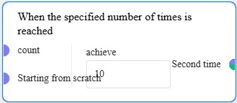 When the specified number of times is reached