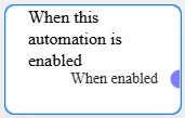 When this automation is enabled