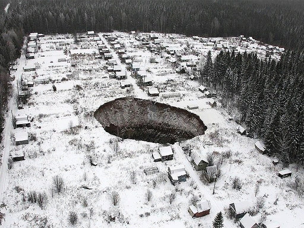 Провал в городе Березники