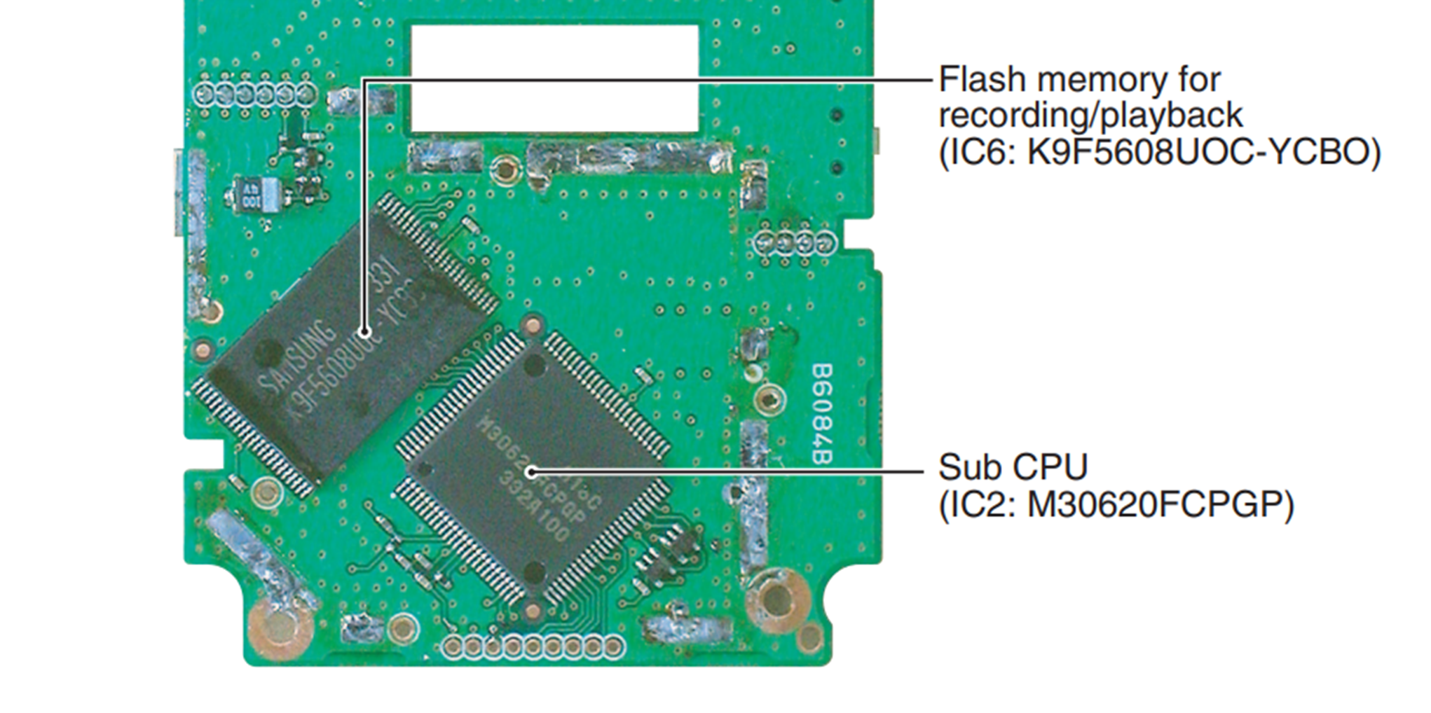 Плата цифрового диктофона Icom IC-R20, источник изображения