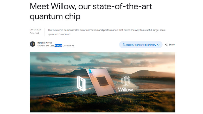 Квантовый чип Willow от Google: много маркетинга и мало правды - 1