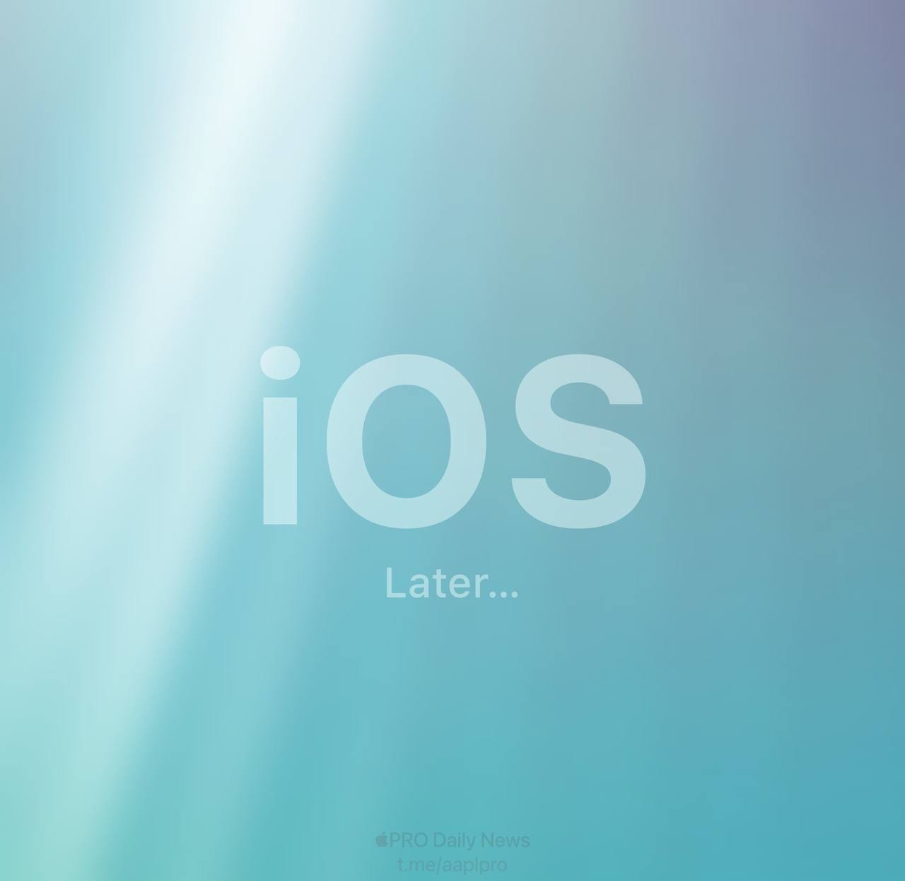Похоже, фразы «Later» для ближайших систем iOS станут вторым названием 