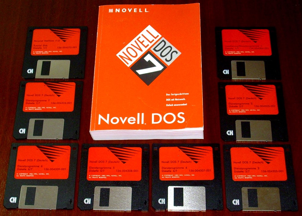 Дистрибутив Novell DOS 7, источник изображения