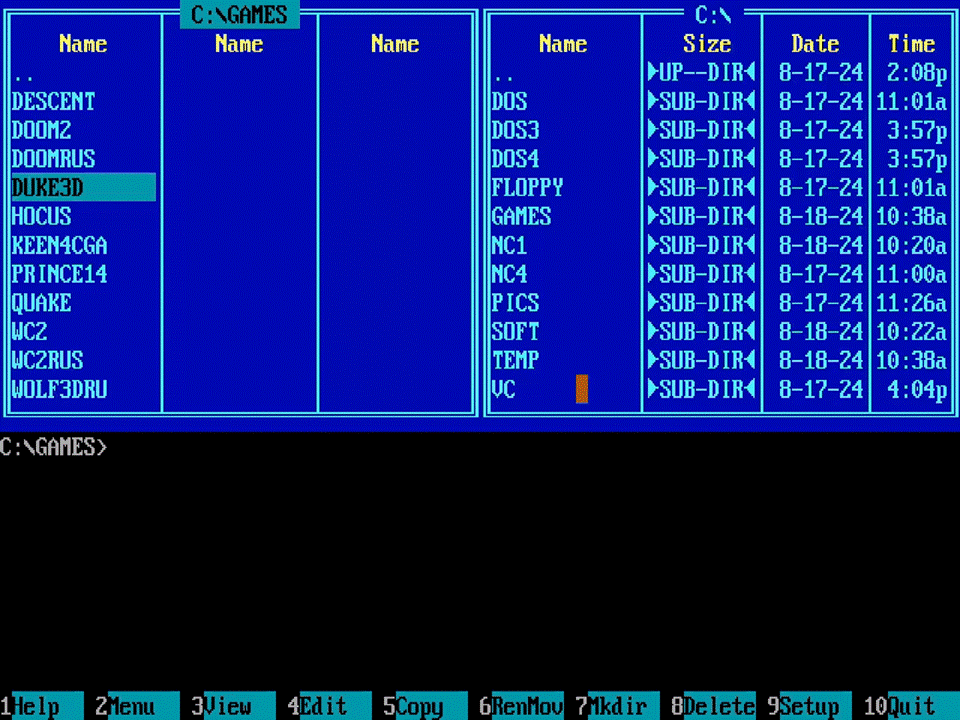 Оболочки MS-DOS: за пределами Norton Commander - 14