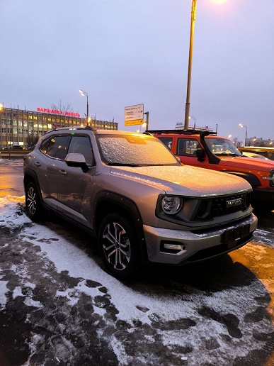 Новый Haval H7 уже в России: живые фото машины из пресс-парка