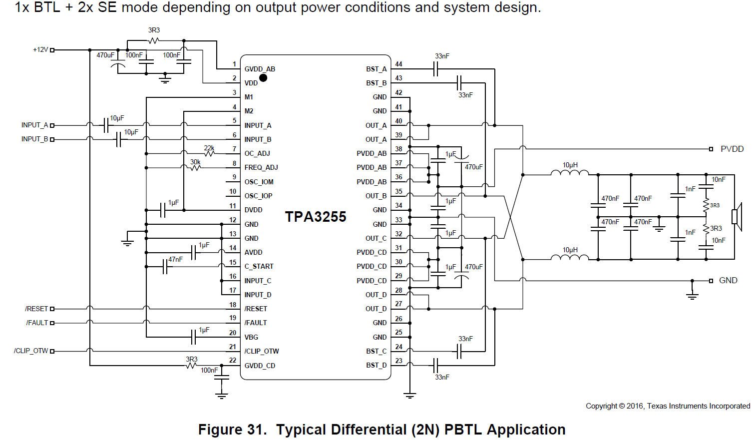 Усилитель класса D на TPA3255 (PBTL) - 4