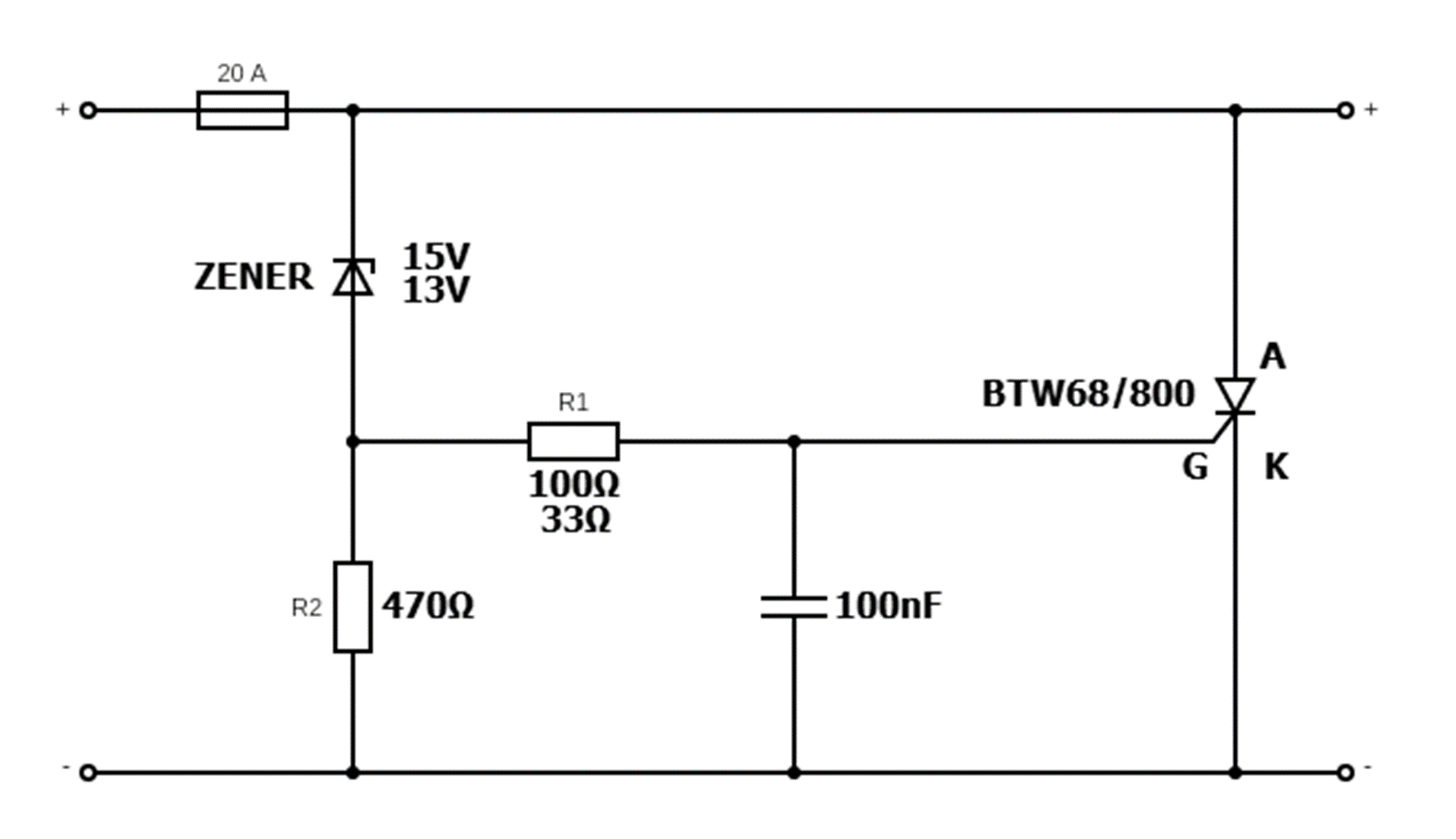 Crowbar circuit: надежная DIY-защита для цепи питания 12 В. Как это работает? - 2