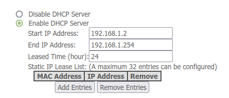 Подинтерфейсная настройка dhcp на роутере Eltex NTP-RG-1402G - 2