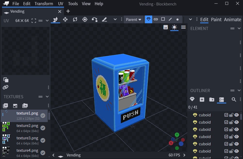 Blockbench, или Как я перестал беспокоиться и полюбил 3D-моделирование - 1