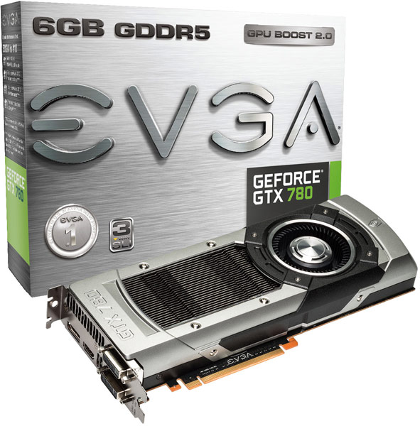 Цены новых карт EVGA GeForce GTX 780 начинаются с $550