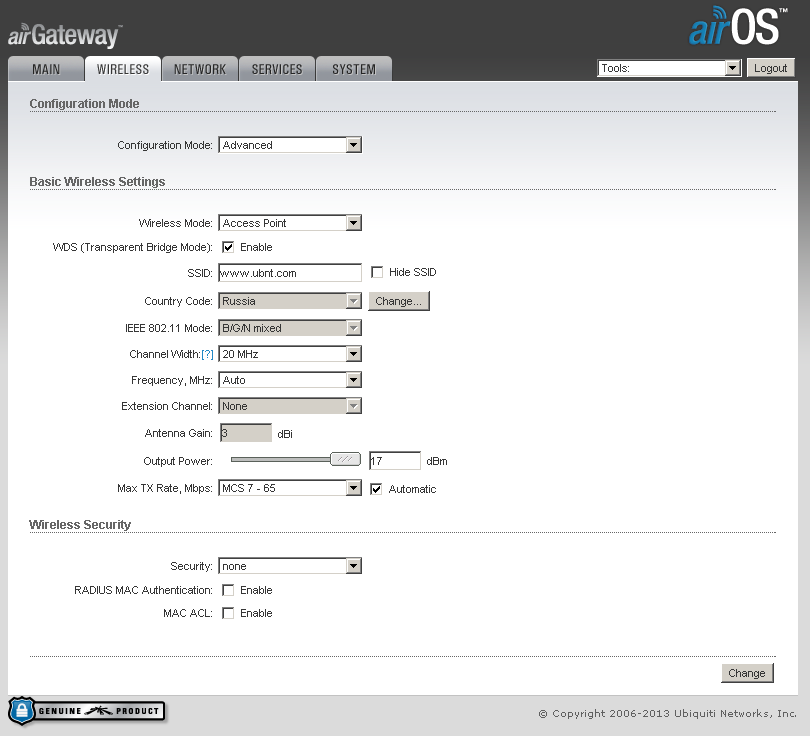 AirGateway — точка доступа Ubiquiti в спичечном коробке