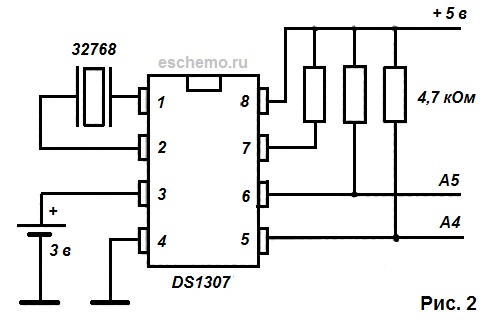 Генератор 32768 схема