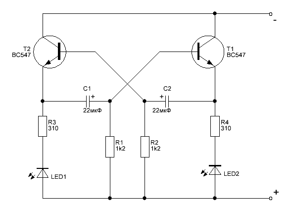 Схемы на bc547