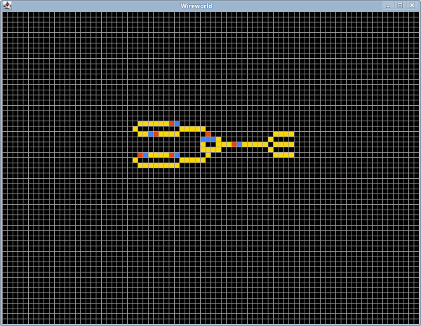Wireworld клеточный автомат схемы