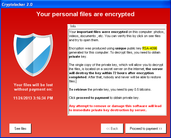 Cryptolocker 2.0 или подделка?