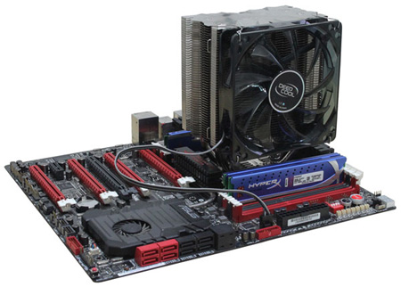 Deepcool Ice Blade Pro 2.0, на материнской плате