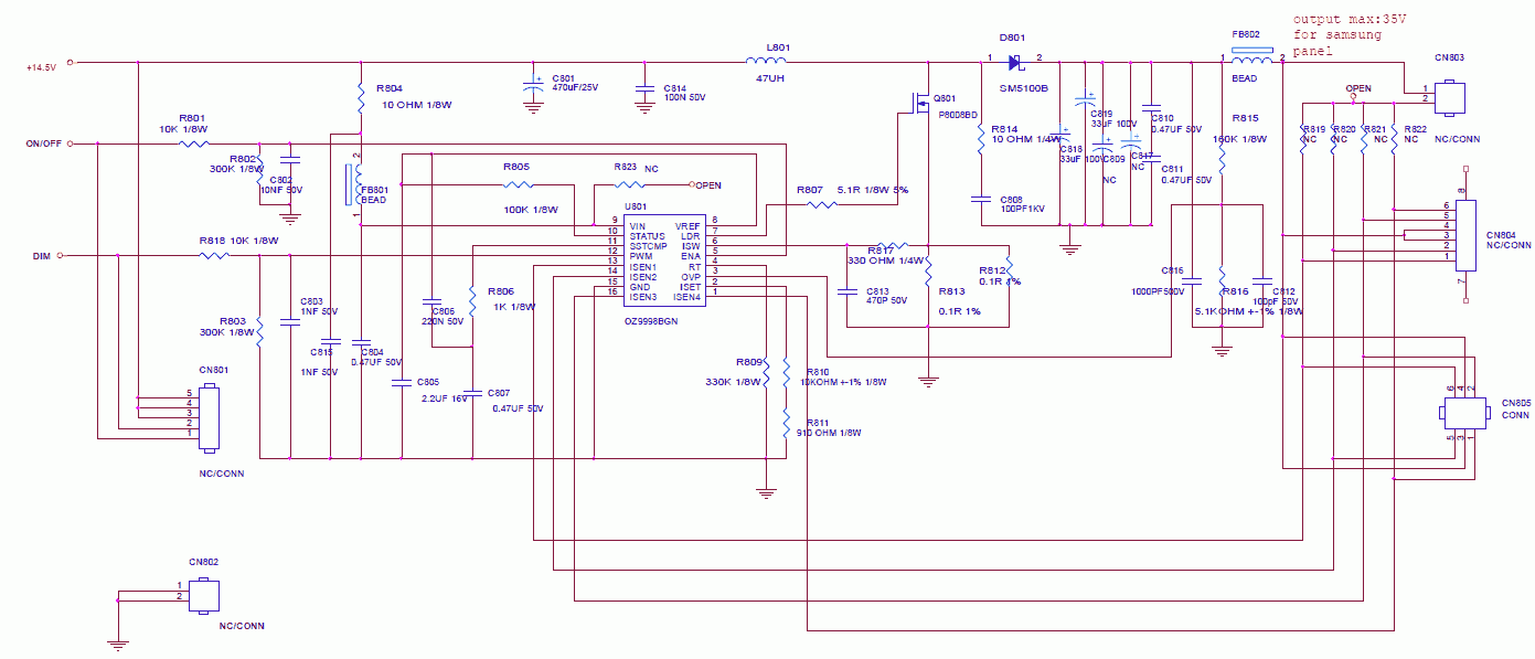 Oz9998bgn схема включения