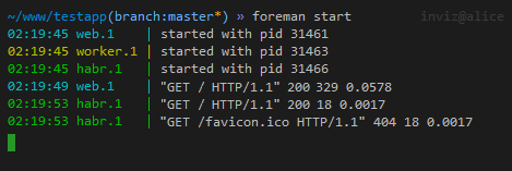 Foreman — менеджер процессов для ваших веб приложений