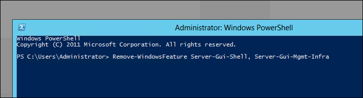 GUI, не GUI — или как включить и отключить графический интерфейс в Windows Server 2012