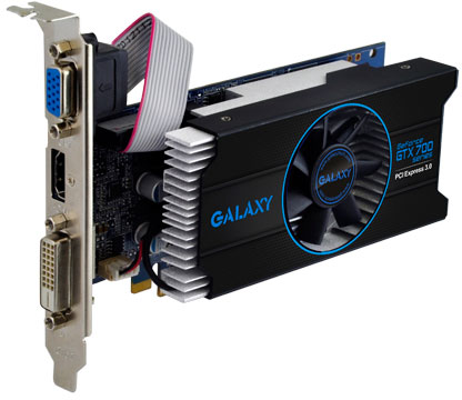 У 3D-карт Galaxy GeForce GTX750 Ti GC 2GB и GeForce GTX750 GC 1GB есть шестиконтактный разъем дополнительного питания