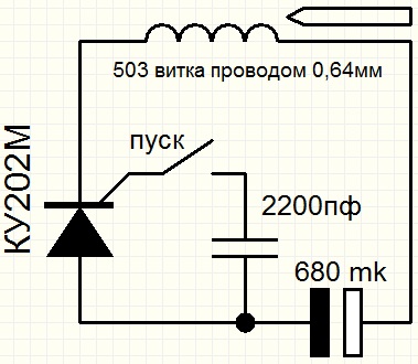 Пушка гаусса своими руками схема Gauss gun - сказание о 3% КПД