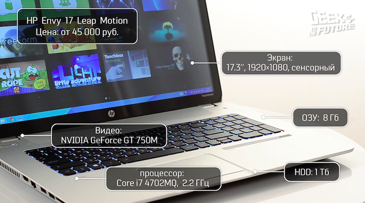 HP Envy 17 Leap Motion: протестировано на людях