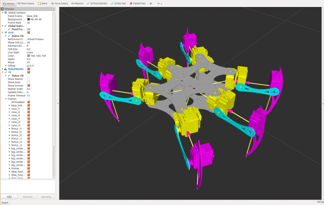 Hexapod робот под управлением ROS
