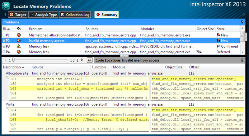 Intel® Inspector XE 2013: автоматическая верификация и отладка в реальном времени