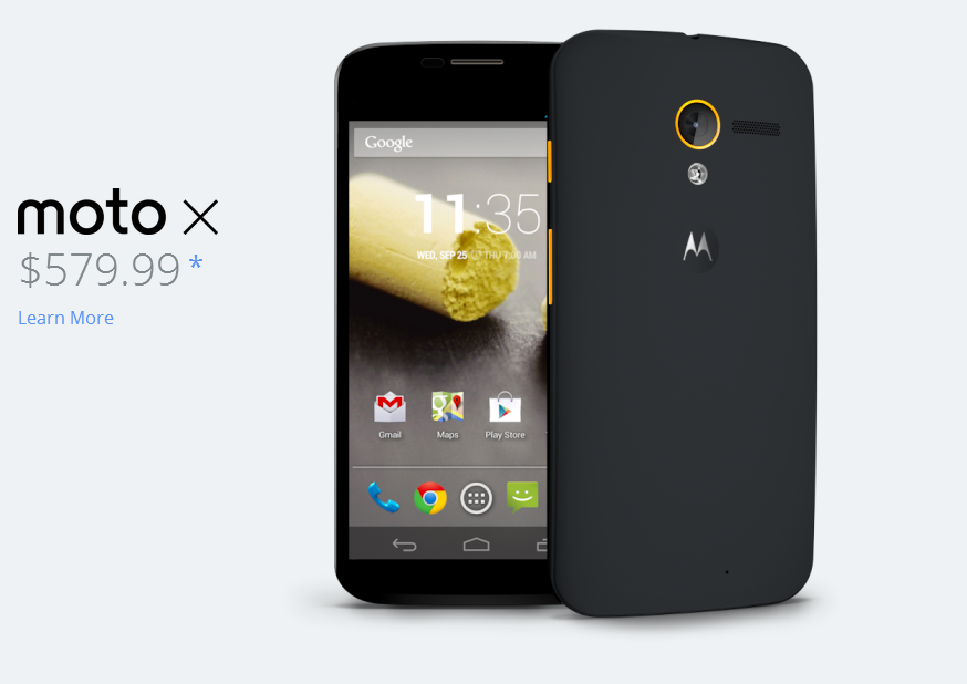 Moto X официально поступил в продажу